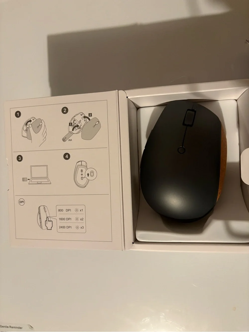 Lenovo Go Wireless Vertical Mouse - Black and Brown